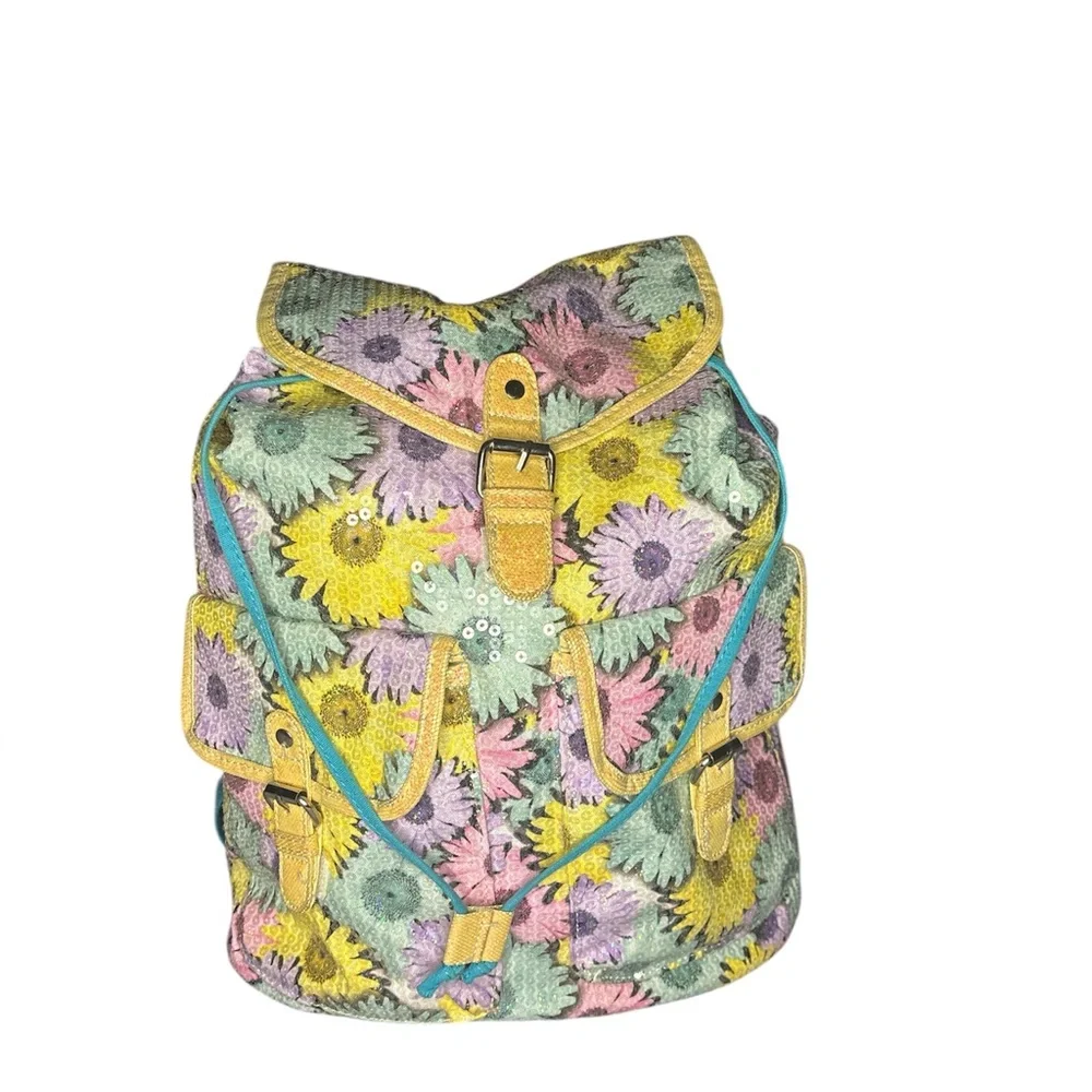 Justice sequined Daisy Back Pack!!!